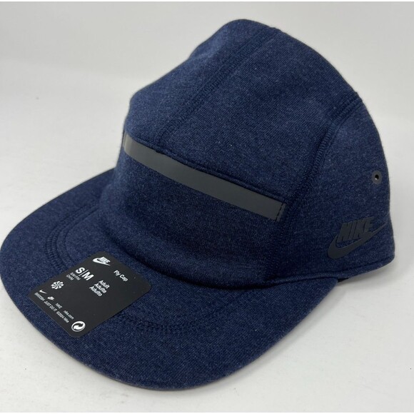 Nike Fly Cap Unstructured Blue Tech Fleece Hat Cap Size S/M Adult HJ3504-451 - Picture 3 of 7
